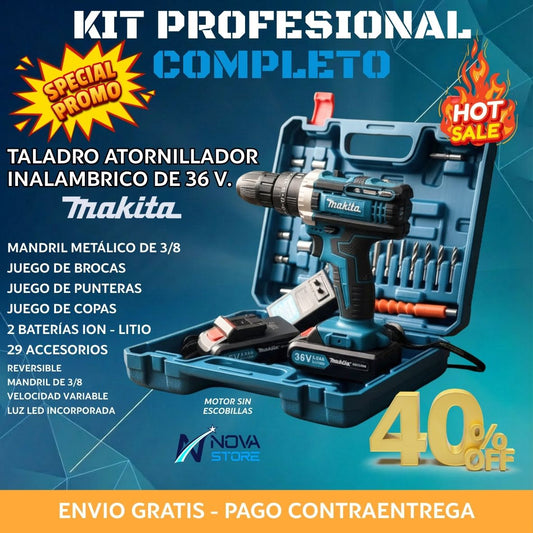 POTENTE TALADRO ROTOMARTILLO MAKITA DE 36 V